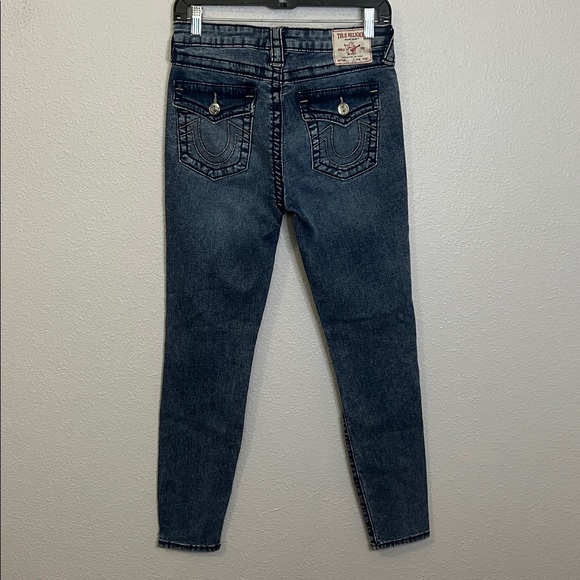 True Religion Halle Big T Mid Rise Super Skinny Size 28 - Picture 3 of 9